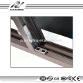 Porte coulissante en verre aluminium standard ASTM